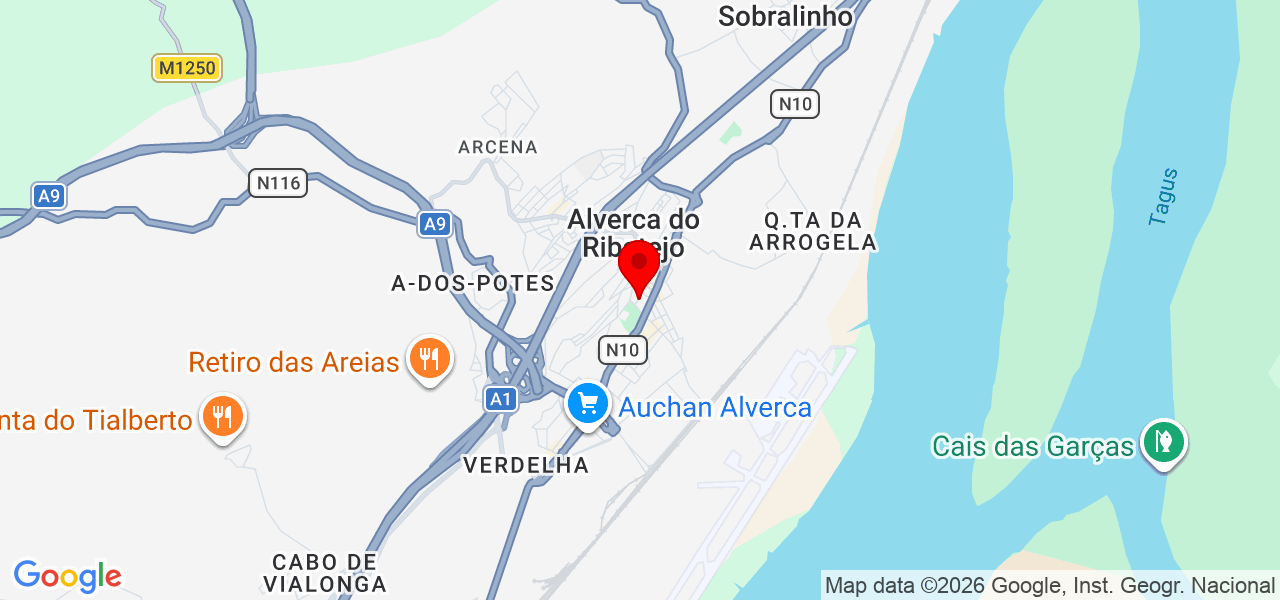 Cátia Pinto - Lisboa - Vila Franca de Xira - Mapa