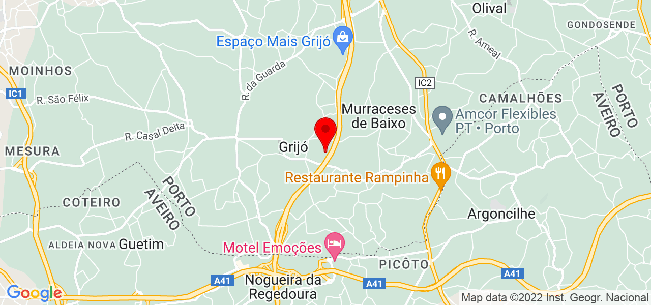 Andreia Lopes - Porto - Vila Nova de Gaia - Mapa