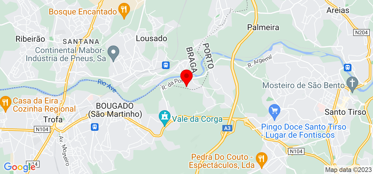Hugo Gomes - Braga - Vila Nova de Famalicão - Mapa