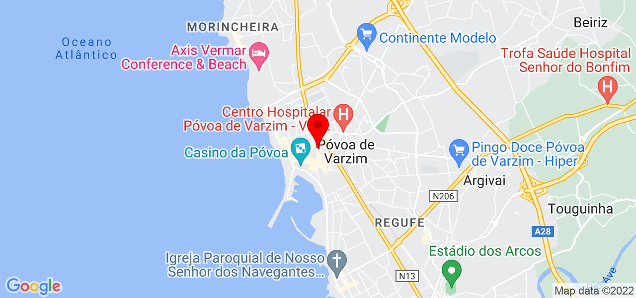 Catarina Feiteira - Porto - Póvoa de Varzim - Mapa
