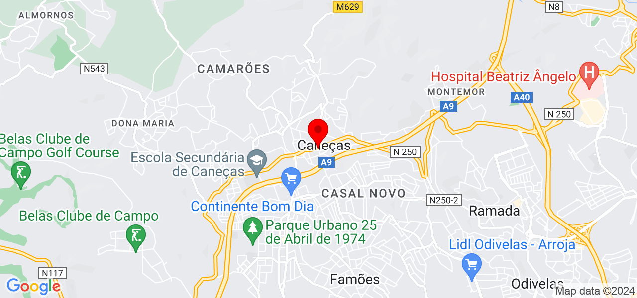 Diogo Gon&ccedil;alves - Lisboa - Odivelas - Mapa