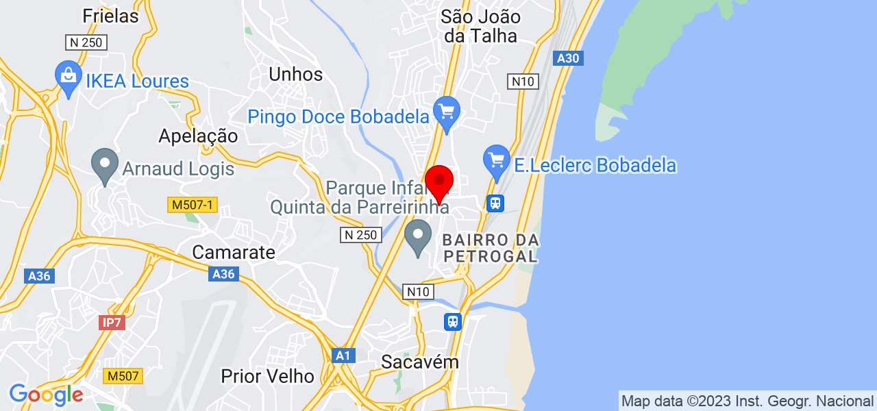 Elaine Lima - Lisboa - Loures - Mapa