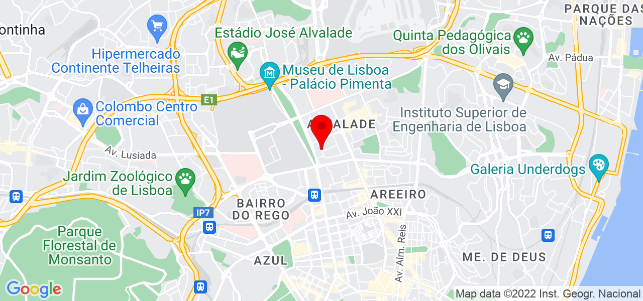 Gon&ccedil;alo Vieira - Lisboa - Lisboa - Mapa
