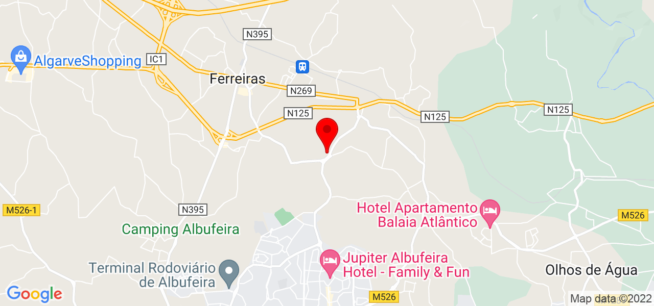 Gisele - Faro - Albufeira - Mapa