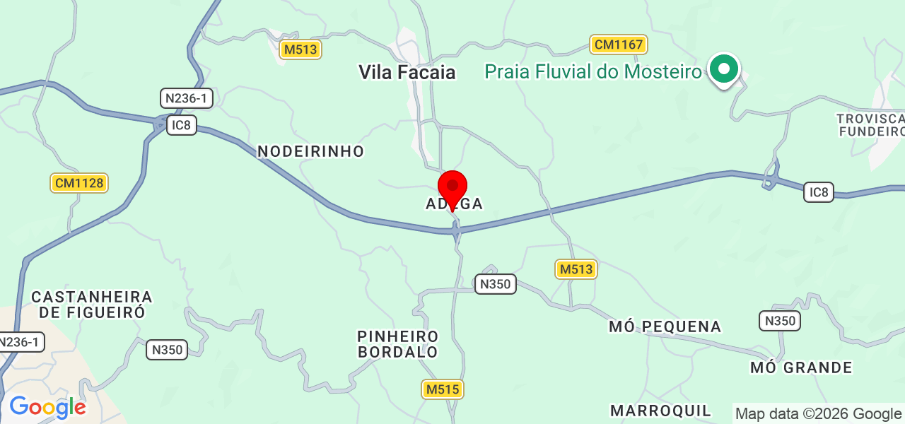 AConstru&ccedil;&otilde;es - Leiria - Pedrógão Grande - Map