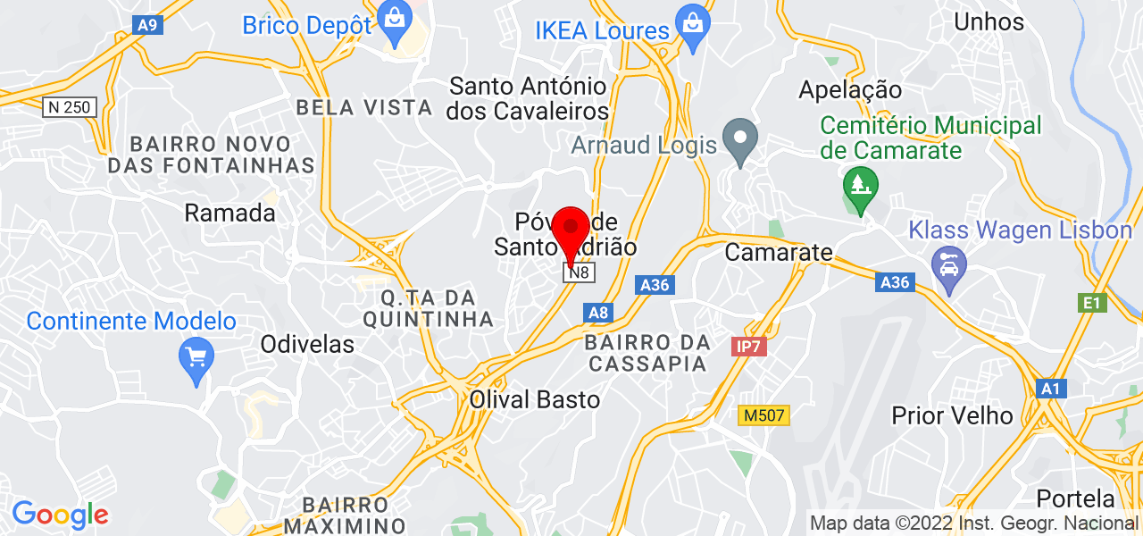 Miguel Serralheiro - Lisboa - Odivelas - Mapa