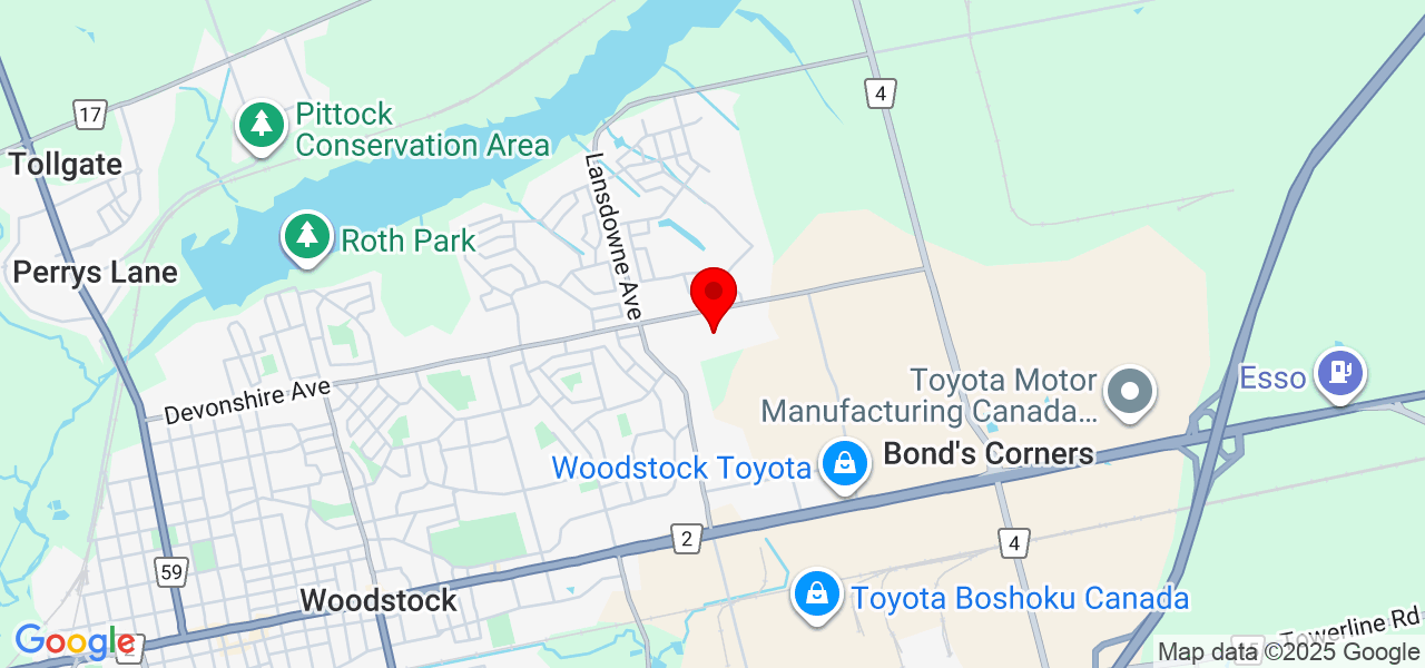 KN Artistry - Ontario - Oxford - Mapa