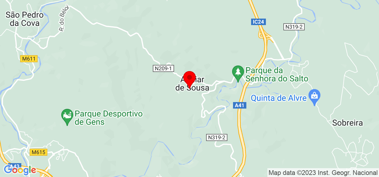 Bruna Silva - Porto - Paredes - Mapa