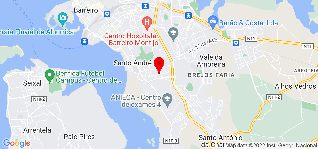 Susana Oliveira - Setúbal - Barreiro - Mapa