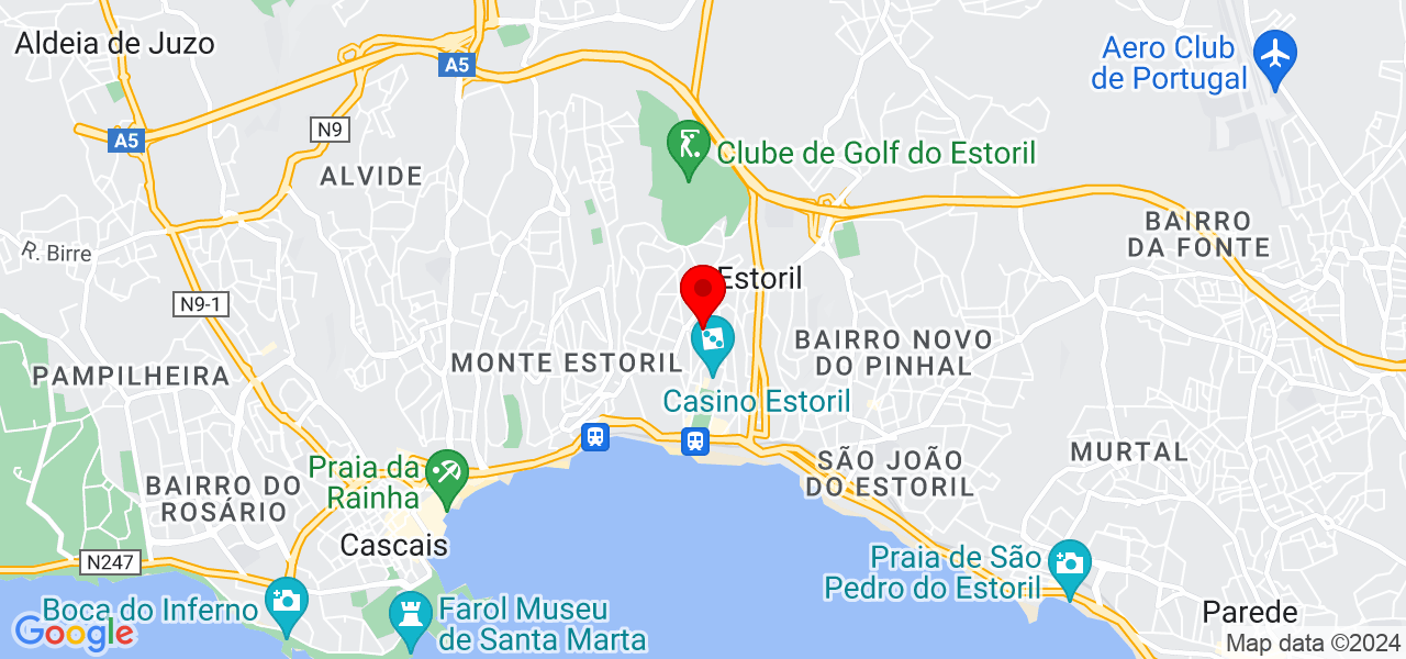 Massagem Estoril - Lisboa - Cascais - Mapa