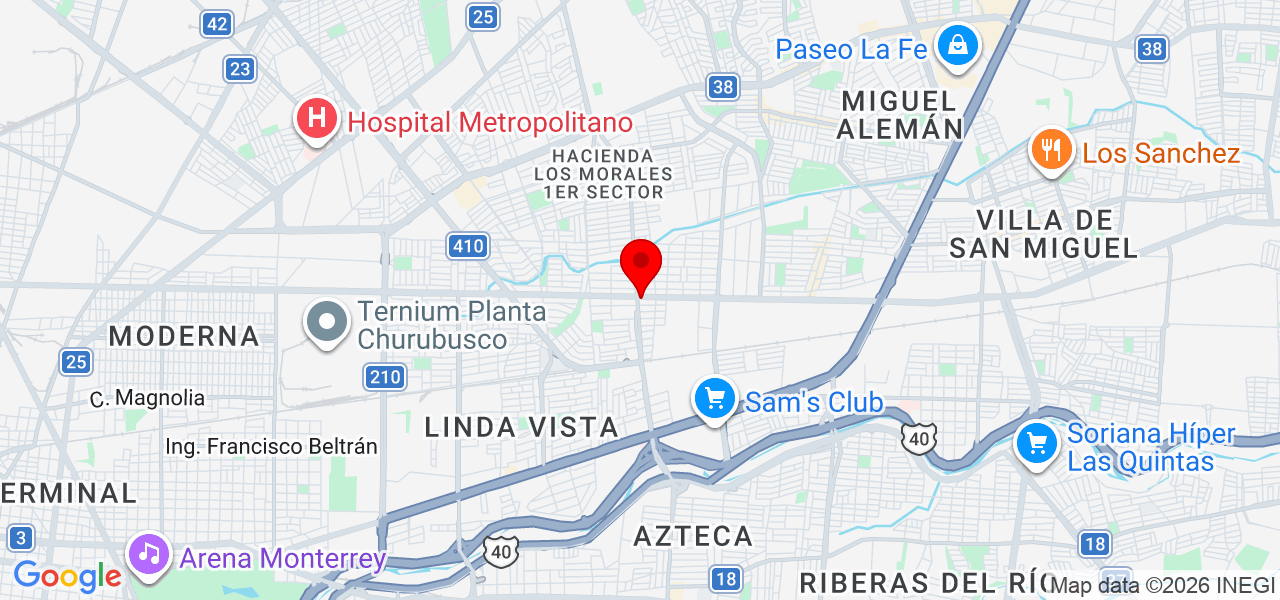ACV multiservicios - Nuevo León - Guadalupe - Mapa
