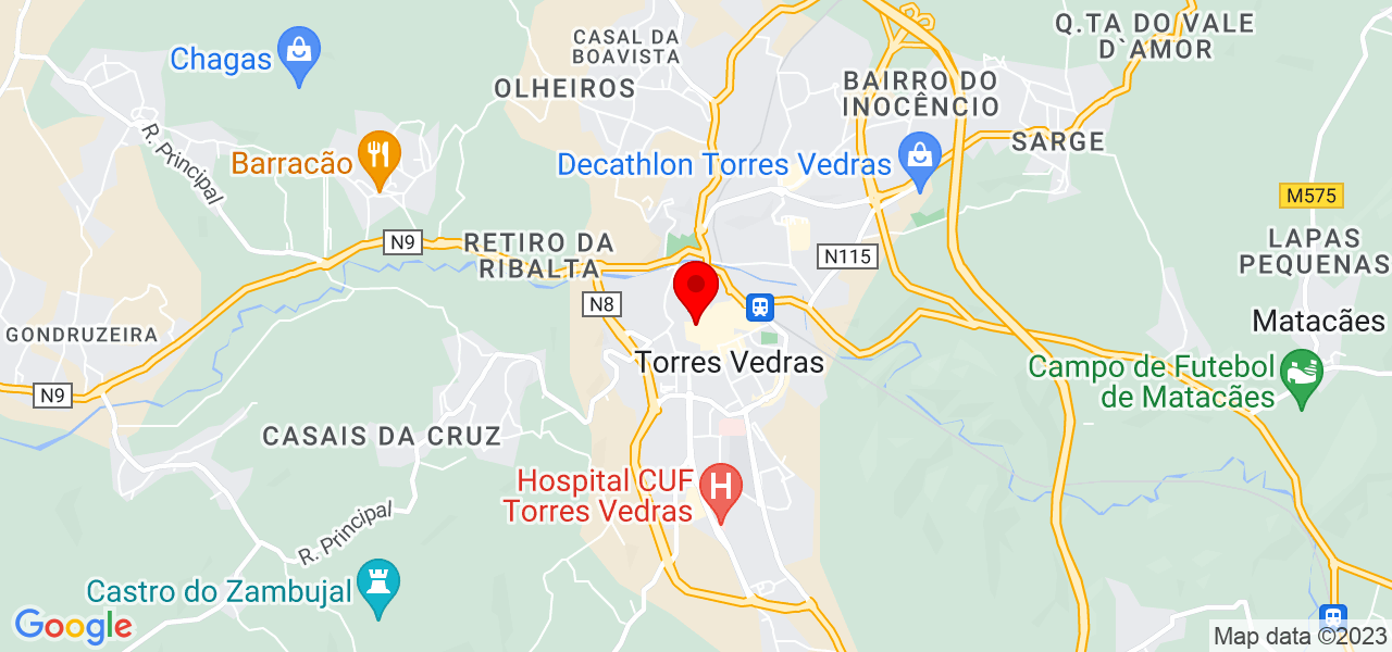 Luciana - Lisboa - Torres Vedras - Mapa