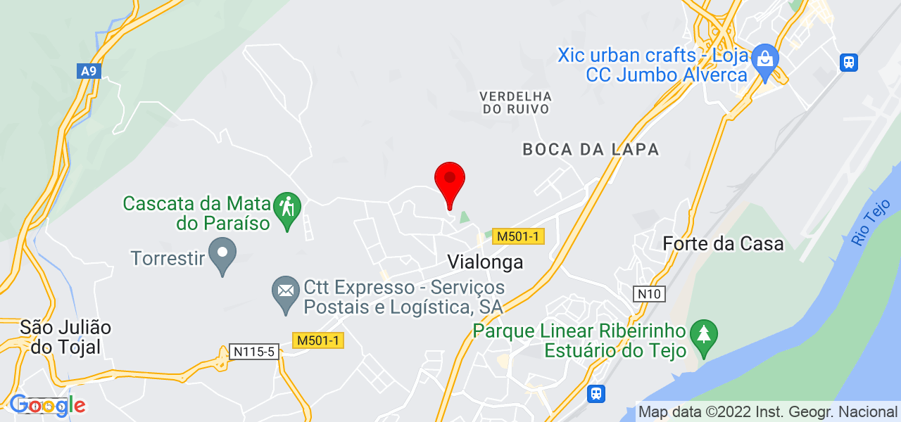 Rodrigo - Lisboa - Vila Franca de Xira - Map