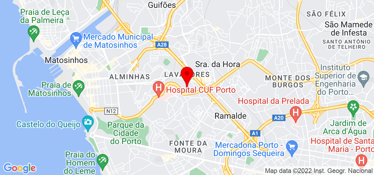 Jo&atilde;o Pereira - Porto - Matosinhos - Mapa