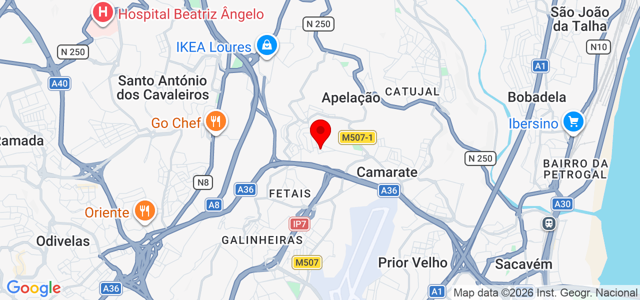 Natur.way.mada - Lisboa - Loures - Mapa