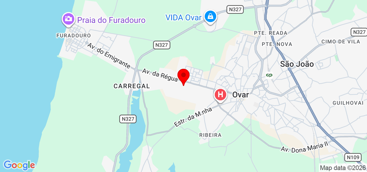 André Gomes - Aveiro - Ovar - Mapa