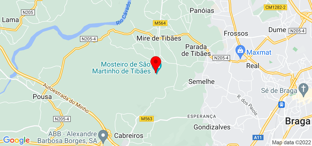 Rosa Magalh&atilde;es - Braga - Braga - Mapa