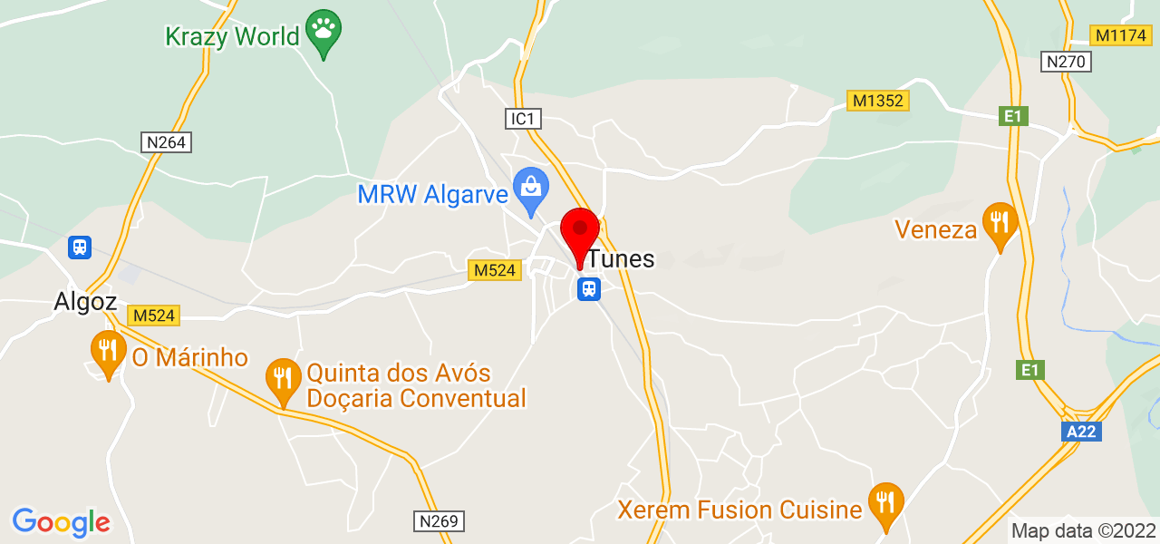Interclean - Faro - Silves - Mapa