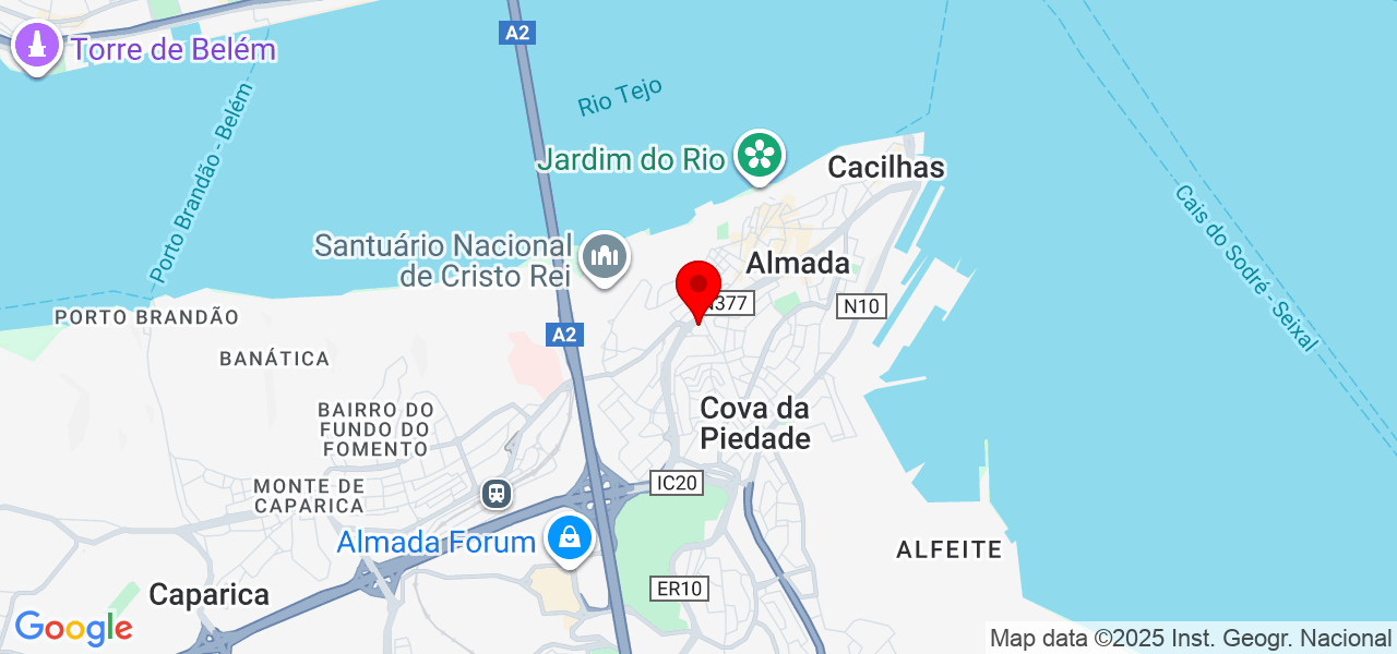 DService - Setúbal - Almada - Carte