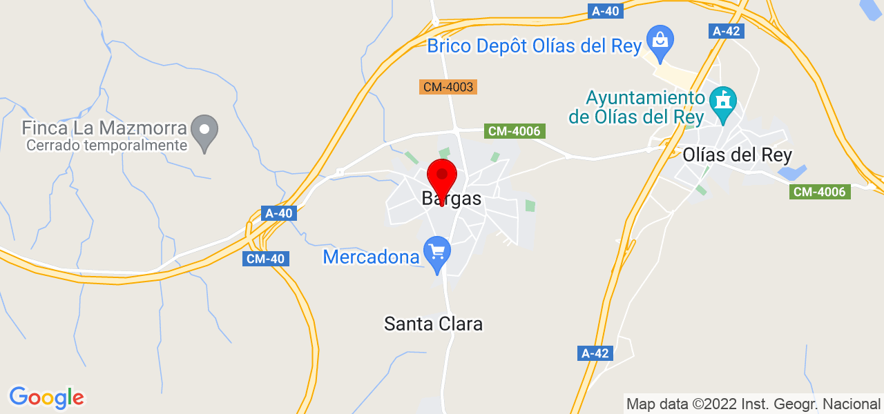 Karen G&oacute;mez - Castilla-La Mancha - Bargas - Mapa