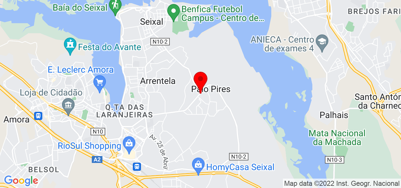 Ams Pools - Setúbal - Seixal - Mapa