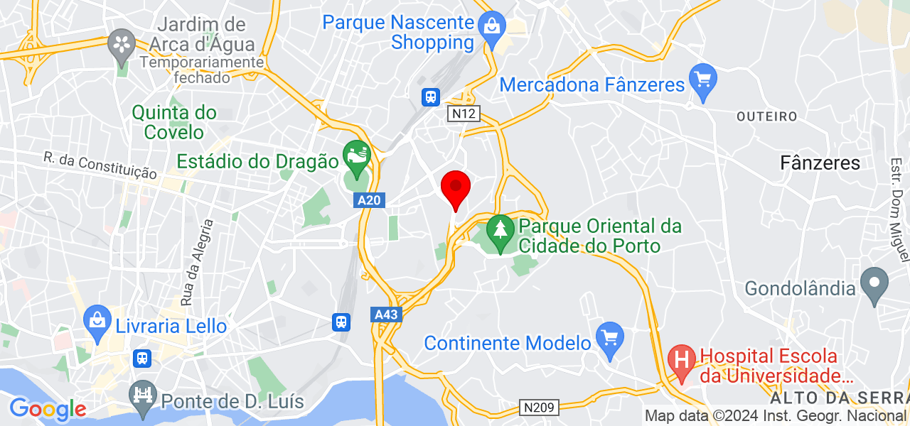 In&ecirc;s Faria - Porto - Porto - Mapa