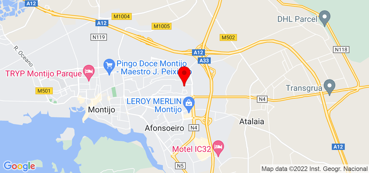 Tout-pr&ecirc;t - Setúbal - Montijo - Mapa