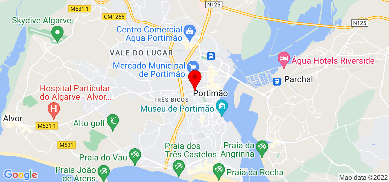Michela - Faro - Portimão - Mapa
