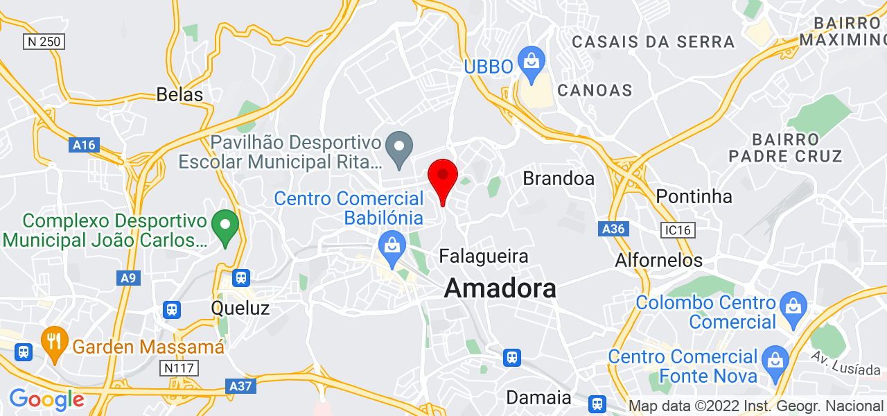 Bárbara Dias - Lisboa - Amadora - Mapa