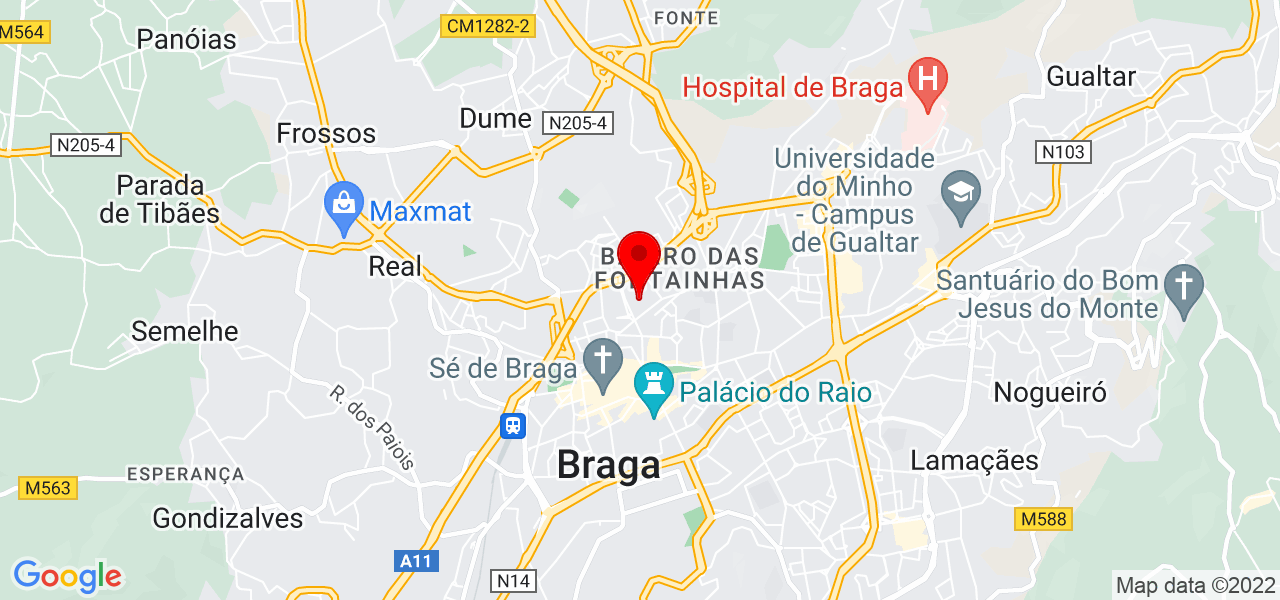 Poliana Gon&ccedil;alves - Braga - Braga - Mapa
