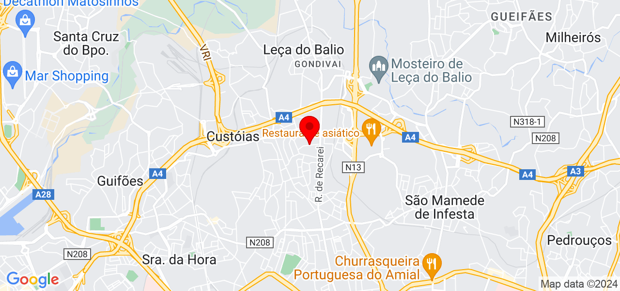 Adriana Garcia - Porto - Matosinhos - Mapa