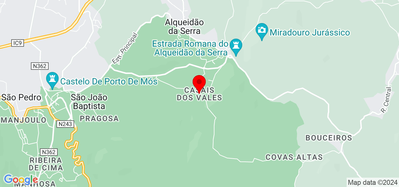 Pedro Lage - Leiria - Porto de Mós - Mapa