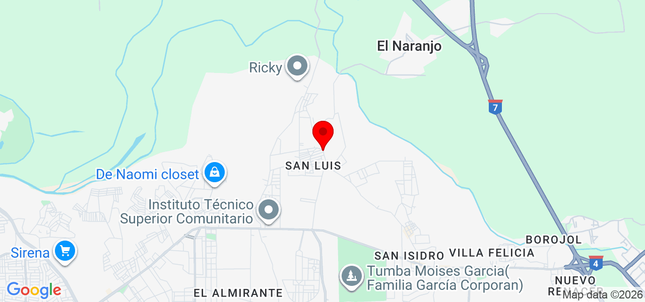 Samuel Rios - Santo Domingo - San Luis - Mapa