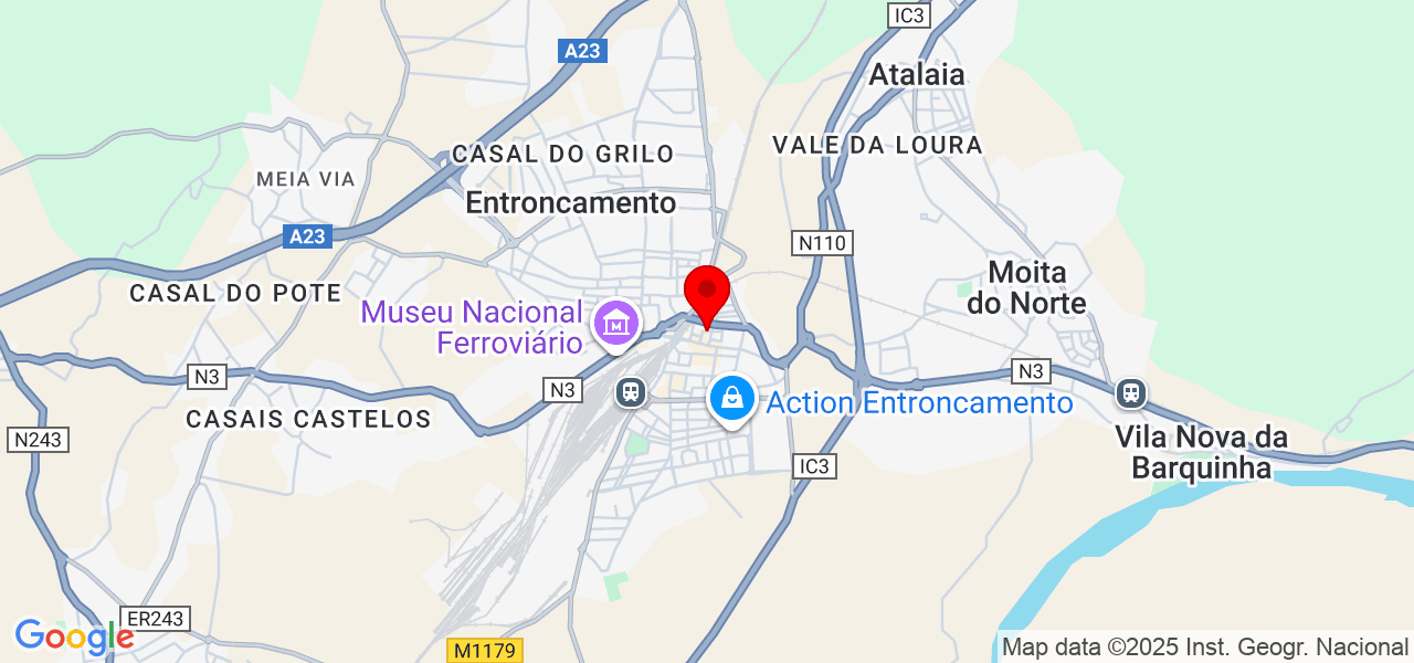 Manuel técnico - Santarém - Entroncamento - Mapa