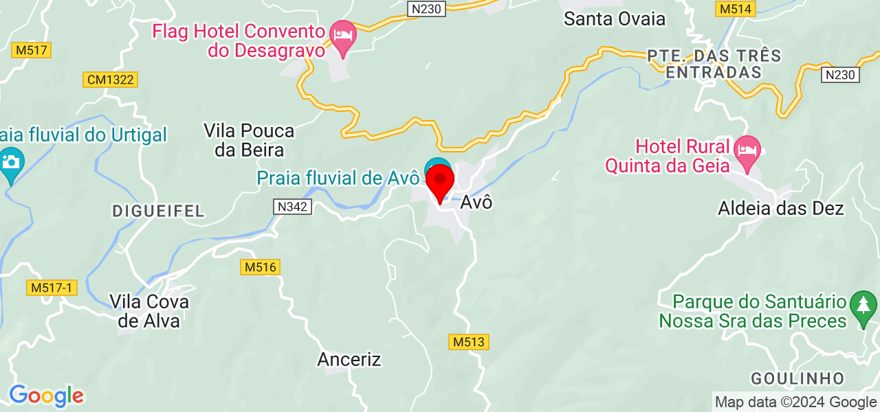 JOSÉ MADEIRA - Coimbra - Oliveira do Hospital - Map