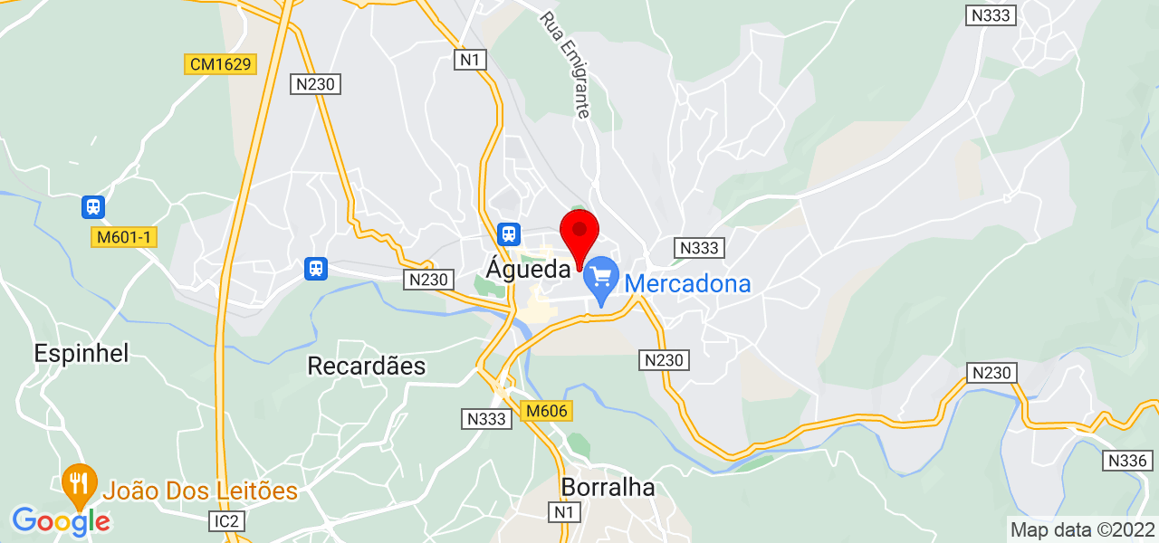 Ana Fernandes - Aveiro - Águeda - Mapa