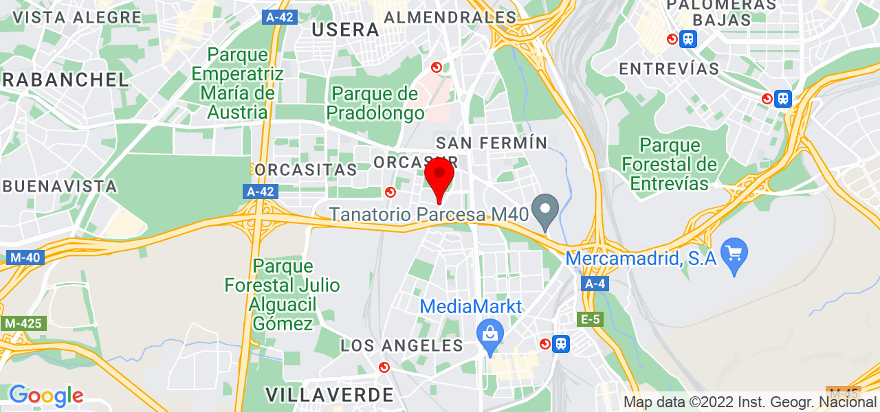 Yenny Herrera - Comunidad de Madrid - Madrid - Mapa