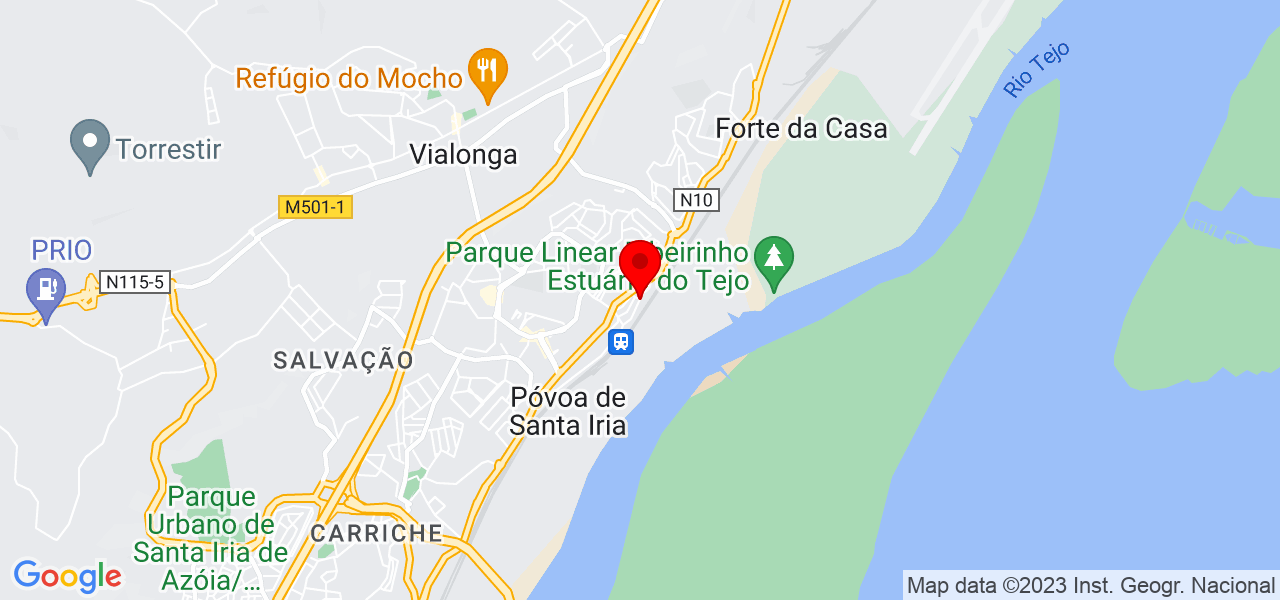 In&ecirc;s - Lisboa - Vila Franca de Xira - Mapa