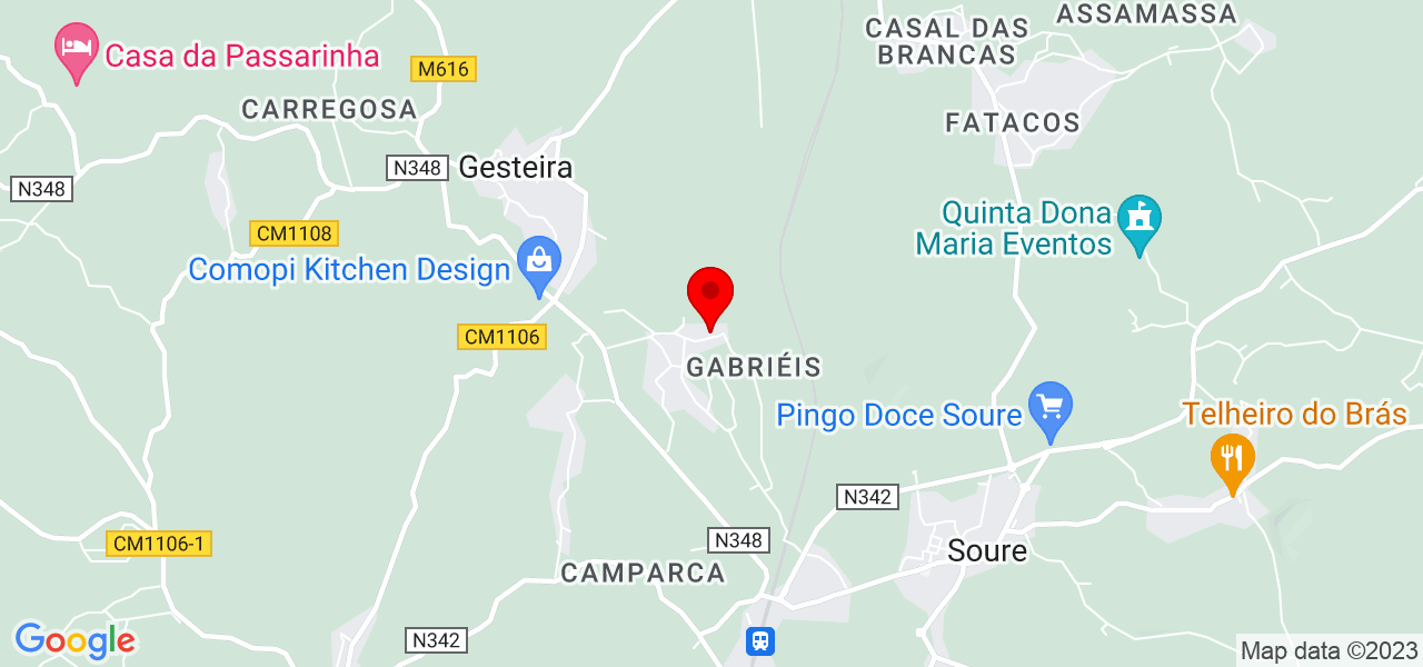 Geotopus - Coimbra - Soure - Mapa