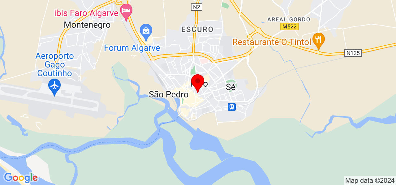 J e F limpeza - Faro - Faro - Mapa