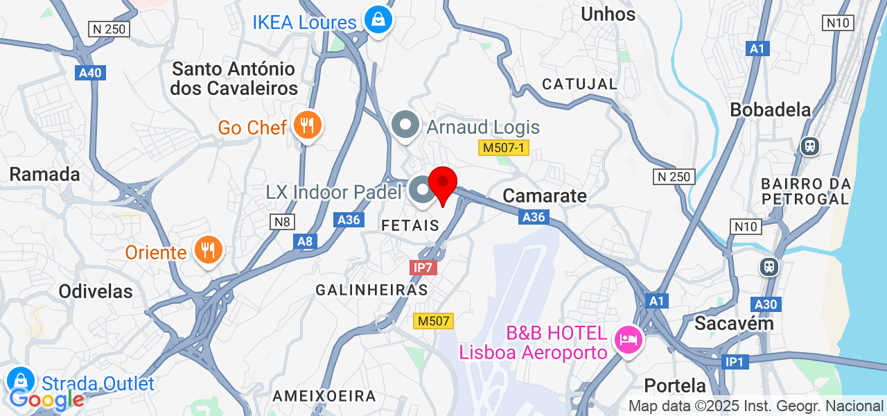 Kátia Apresentação - Lisboa - Loures - Mapa