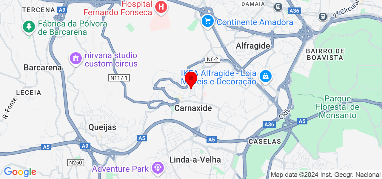 CouchWashing - Lisboa - Oeiras - Map