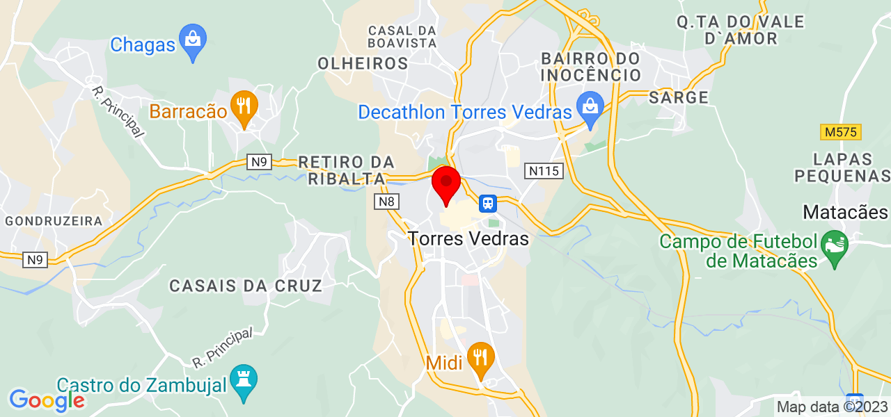 Simone keules - Lisboa - Torres Vedras - Map