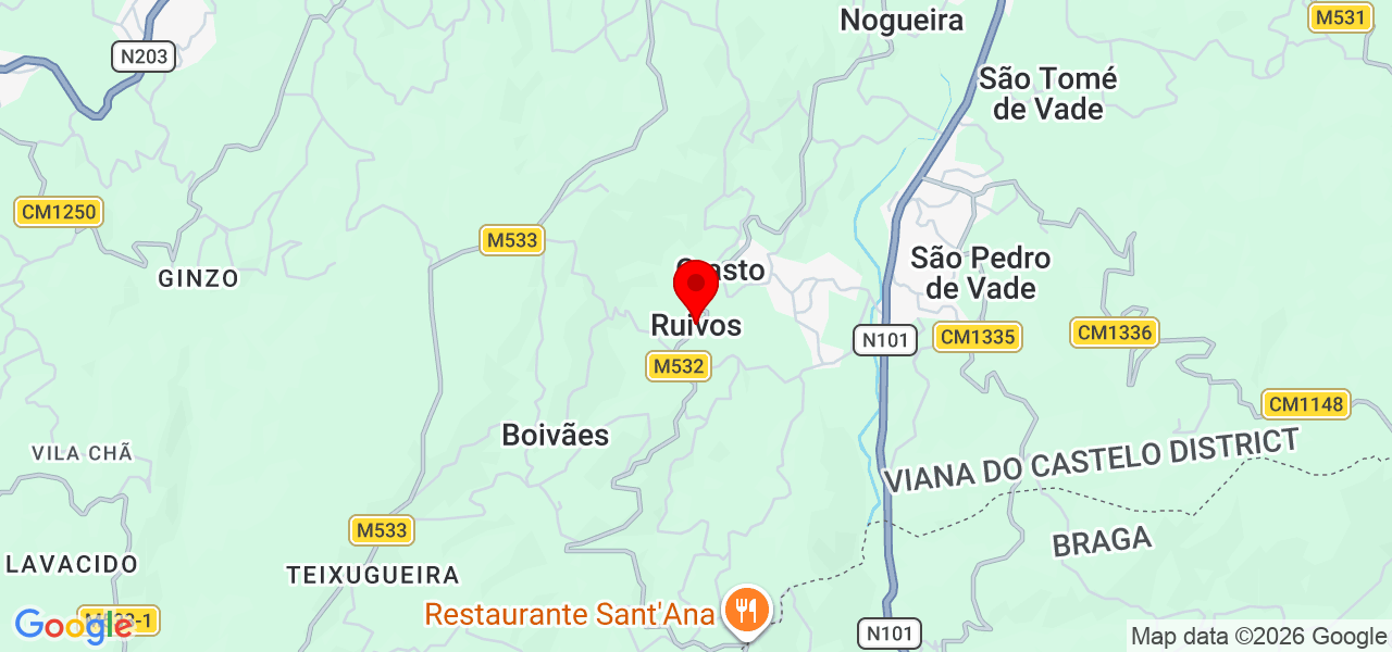 Lydie - Viana do Castelo - Ponte da Barca - Mapa