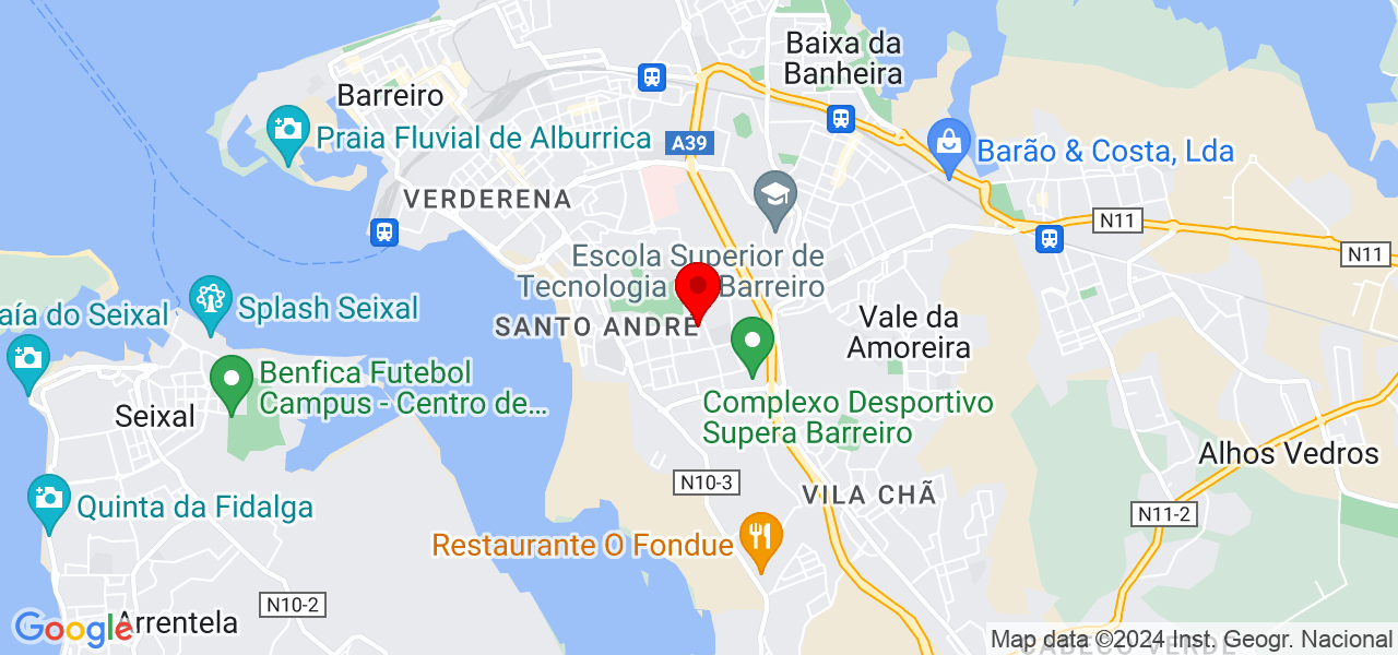 ELIENE BARROSO - Setúbal - Barreiro - Mapa
