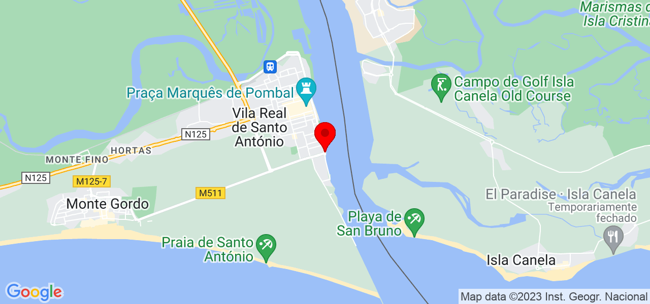 Hevellyn ramos - Faro - Vila Real de Santo António - Mapa