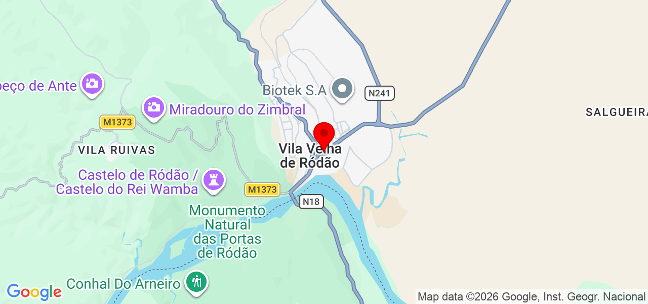 Marias Lavandaria - Castelo Branco - Vila Velha de Ródão - Mapa