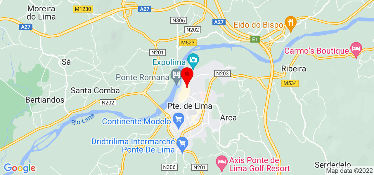 Heloizy - Viana do Castelo - Ponte de Lima - Mapa