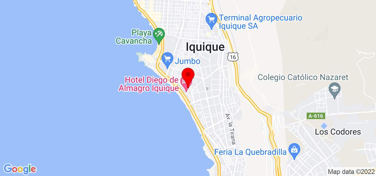 MASKOTEL - Tarapacá - Iquique - Mapa