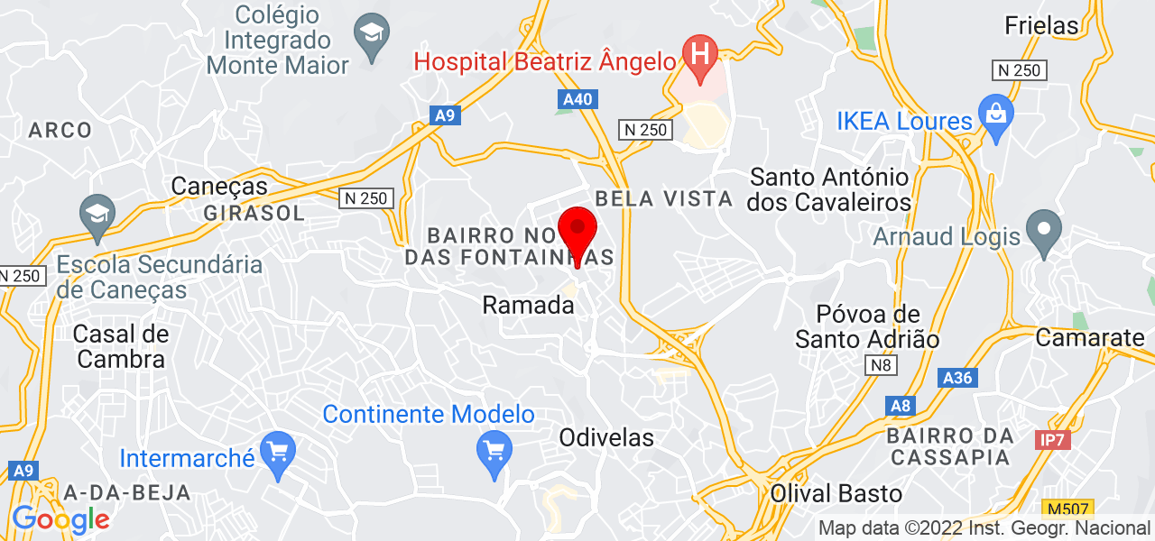 Jo&atilde;o Sousa - Lisboa - Odivelas - Mapa
